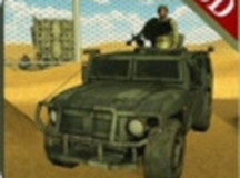 军用卡车边境巡逻