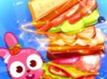 泡泡兔美味的三明治